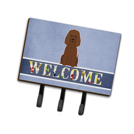 Carolines Treasures Irish Water Spaniel Welcome Leash or Key Holder BB5644TH68
